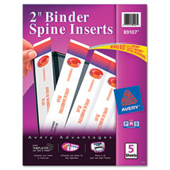 Binder Spine Inserts