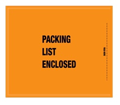 8.5&quot; X 10&quot; MILITARY SPEC PACKING LIST ENCLOSED