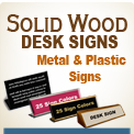 Desk &amp; Counter Signs