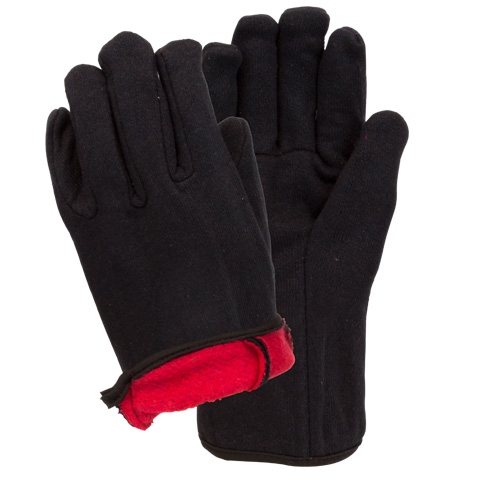 WEST CHESTER BROWN JERSEY W/ RED FLEECE LINED GLOVE 12DZ/CS