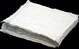 10&quot; X 13&quot; HEART OF THE RAG RECLAIMED WHITE FLANNEL SMALL