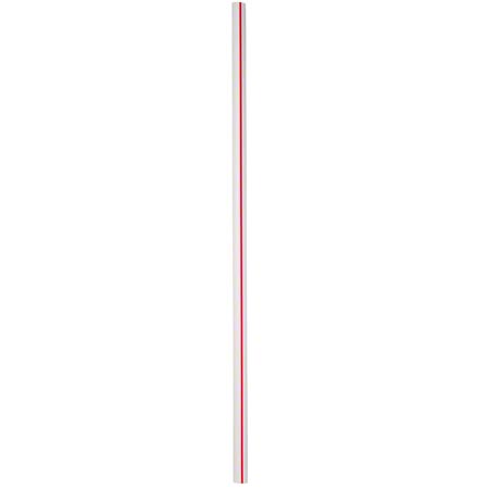 SAFETY ZONE 7 3/4&quot; JUMBO SODA  STRAW UNWRAPPED RED/WHITE 