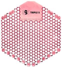 SSS SURGE 3D GRAPEFRUIT KIWI SPLURGE URINAL SCREEN 10BX